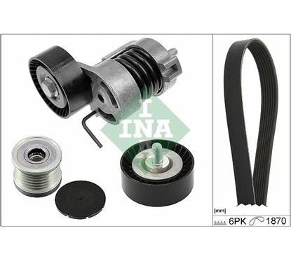 Ina Kit Cinghie Poly-V Bmw 1 (E87) 116 I (11.2003 0 529025410
