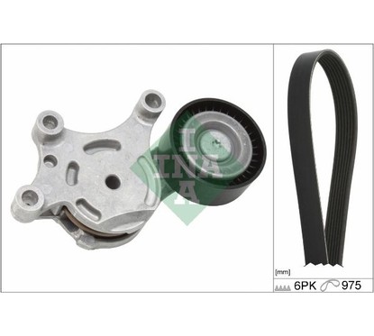 Ina Kit Cinghie Poly-V Citroen C3 I (Fc_) 1.4 Hdi (02. 529026110