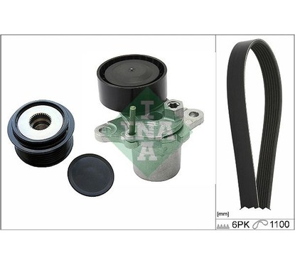 Ina Kit Cinghie Poly-V Audi Q5 (8Rb) 2.0 Tfsi Quattro 529026910