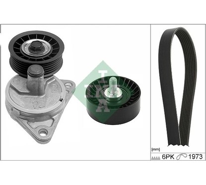 Ina Kit Cinghie Poly-V 529028110 per ripristinare il corretto funzionamento del componente