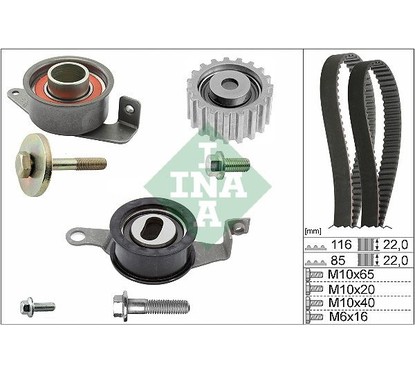 Ina Kit Tendicinghia 530001010 per ripristinare il corretto funzionamento del componente
