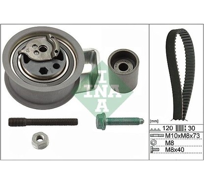 Kit Cinghie Dentate Ina 530009110 Audi, Vw