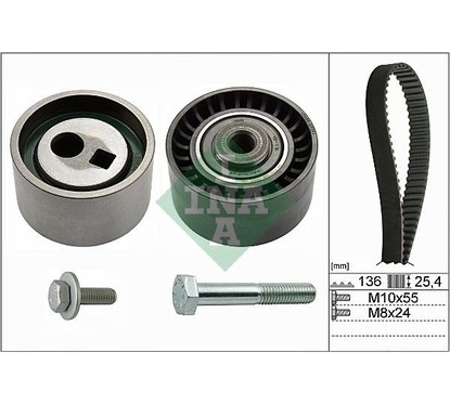Ina Kit Tendicinghia 530009510 per ripristinare il corretto funzionamento del componente