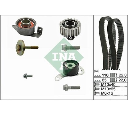 Ina Kit Tendicinghia 530010410 per ripristinare il corretto funzionamento del componente