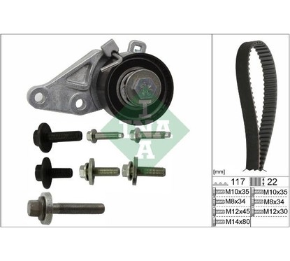 Ina Kit Tendicinghia 530014010 per ripristinare il corretto funzionamento del componente