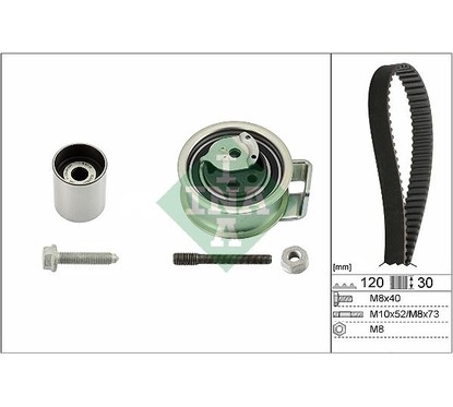 Ina Kit Tendicinghia 530017610 per ripristinare il corretto funzionamento del componente
