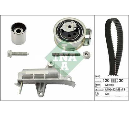 Ina Kit Tendicinghia 530017710 per ripristinare il corretto funzionamento del componente