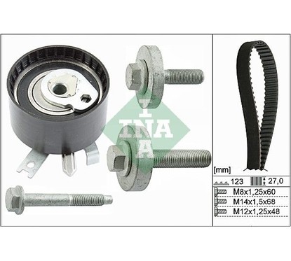 Kit Cinghie Dentate Ina 530019710 Per Renault