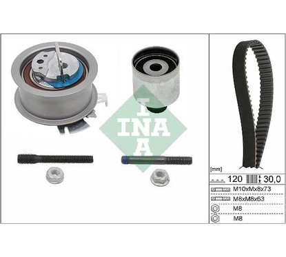 Kit Cinghie Dentate Ina 530020110 Skoda, Vw