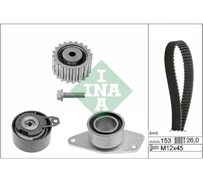 Ina Kit Tendicinghia 530035710 per ripristinare il corretto funzionamento del componente