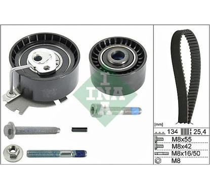 Ina Kit Tendicinghia 530037910 per ripristinare il corretto funzionamento del componente
