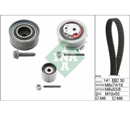 Kit Cinghie Dentate Ina 530040510 Audi, Vw