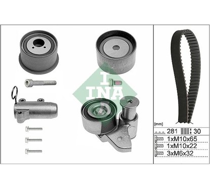 Ina Kit Tendicinghia 530048010 per ripristinare il corretto funzionamento del componente