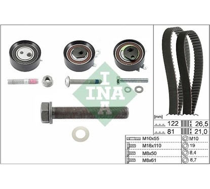 Ina Kit Tendicinghia 530048410 per ripristinare il corretto funzionamento del componente