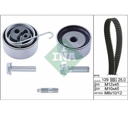 Ina Kit Tendicinghia 530049110 per ripristinare il corretto funzionamento del componente