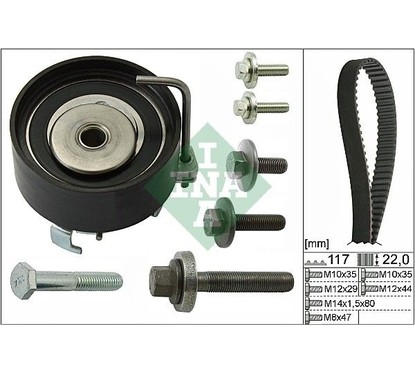 Ina Kit Tendicinghia 530049510 per ripristinare il corretto funzionamento del componente