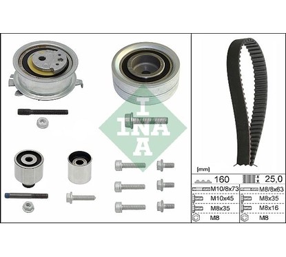 Ina Kit Tendicinghia 530055010 per ripristinare il corretto funzionamento del componente