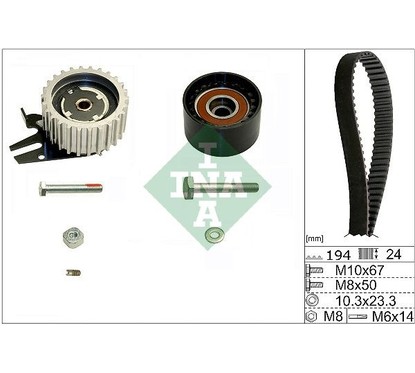 Ina Kit Tendicinghia 530056110 per ripristinare il corretto funzionamento del componente