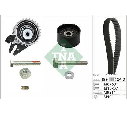 Ina Kit Tendicinghia 530056210 per ripristinare il corretto funzionamento del componente