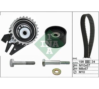 Ina Kit Tendicinghia 530062610 per ripristinare il corretto funzionamento del componente