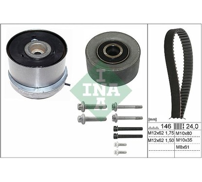 INA Kit cinghie dentate 530 0724 10 per ripristinare il corretto funzionamento del componente