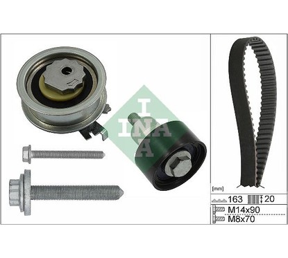 INA Kit cinghie dentate 530 0592 11 per ripristinare il corretto funzionamento del componente