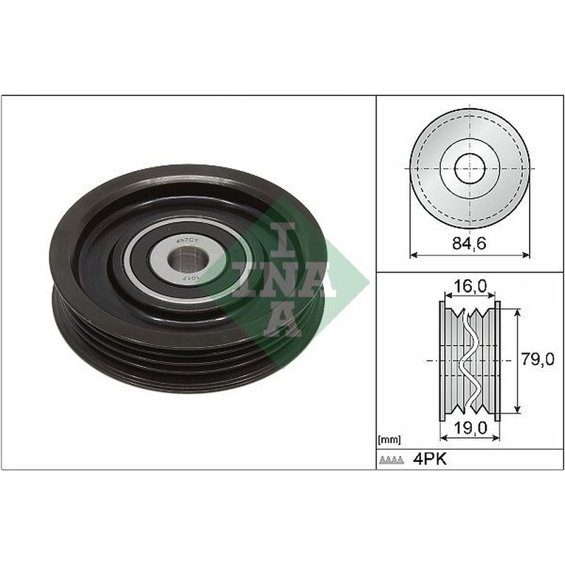 INA Rullo tenditore, Cinghia Poly 531 0931 10