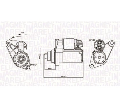 MAGNETI MARELLI Motorino avviamento 063721330010