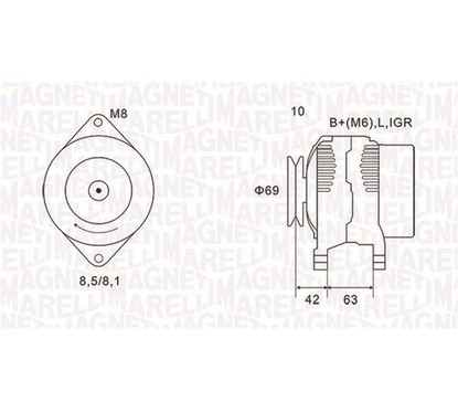 MAGNETI MARELLI Alternatore 063731600010 per ripristinare il corretto funzionamento del componente