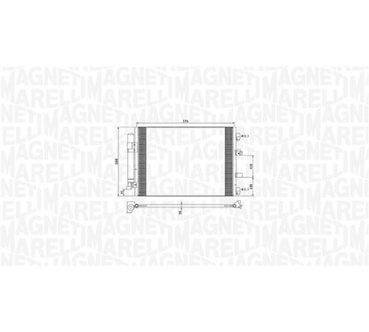 MAGNETI MARELLI Condensatore, Climatizzatore 350203773000