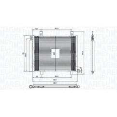 MAGNETI MARELLI Condensatore, Climatizzatore 350203836000