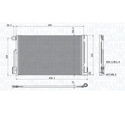Magneti Marelli Condensatore Opel Corsa/F Bc611