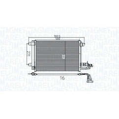 MAGNETI MARELLI Condensatore, Climatizzatore 350203737000