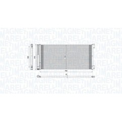 MAGNETI MARELLI Condensatore, Climatizzatore 350203808000