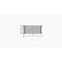 MAGNETI MARELLI Condensatore, Climatizzatore 350203808000