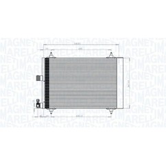 MAGNETI MARELLI Condensatore, Climatizzatore 350203839000