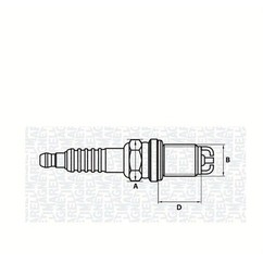 Magneti Marelli Candela 2P Resistiva Citr K20Tnr-S9 per ripristinare il corretto funzionamento del componente