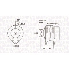 MAGNETI MARELLI Alternatore 063731643010 per ripristinare il corretto funzionamento del componente
