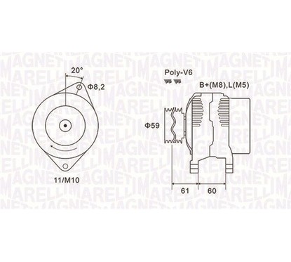 MAGNETI MARELLI Alternatore 063731643010 per ripristinare il corretto funzionamento del componente