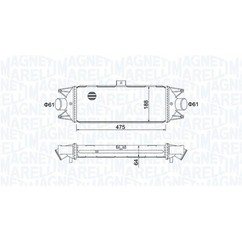 MAGNETI MARELLI Intercooler 351319204010 per ripristinare il corretto funzionamento del componente