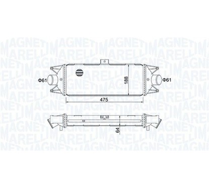 MAGNETI MARELLI Intercooler 351319204010 per ripristinare il corretto funzionamento del componente