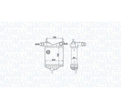 MAGNETI MARELLI Intercooler 351319204080 per ripristinare il corretto funzionamento del componente