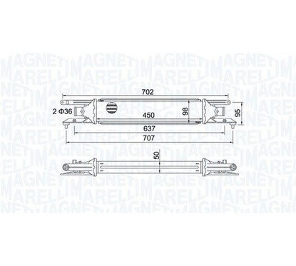 MAGNETI MARELLI Intercooler 351319204090 per ripristinare il corretto funzionamento del componente