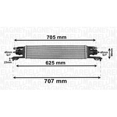 MAGNETI MARELLI Intercooler 351319204120 per ripristinare il corretto funzionamento del componente