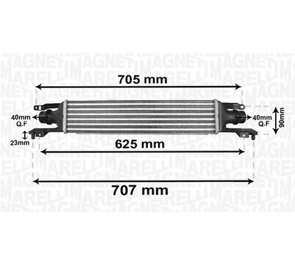 MAGNETI MARELLI Intercooler 351319204120 per ripristinare il corretto funzionamento del componente