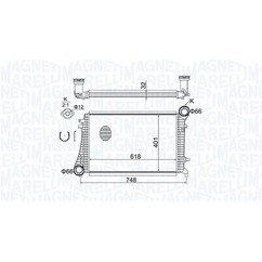MAGNETI MARELLI Intercooler 351319204240 per ripristinare il corretto funzionamento del componente