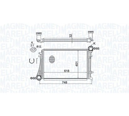 MAGNETI MARELLI Intercooler 351319204240 per ripristinare il corretto funzionamento del componente