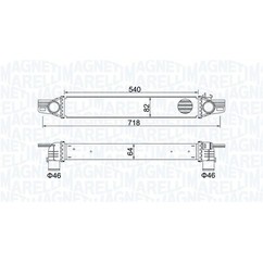 MAGNETI MARELLI Intercooler 351319204360 per ripristinare il corretto funzionamento del componente