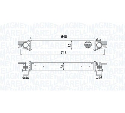 MAGNETI MARELLI Intercooler 351319204360 per ripristinare il corretto funzionamento del componente