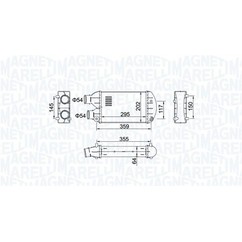 MAGNETI MARELLI Intercooler 351319204510 per ripristinare il corretto funzionamento del componente
